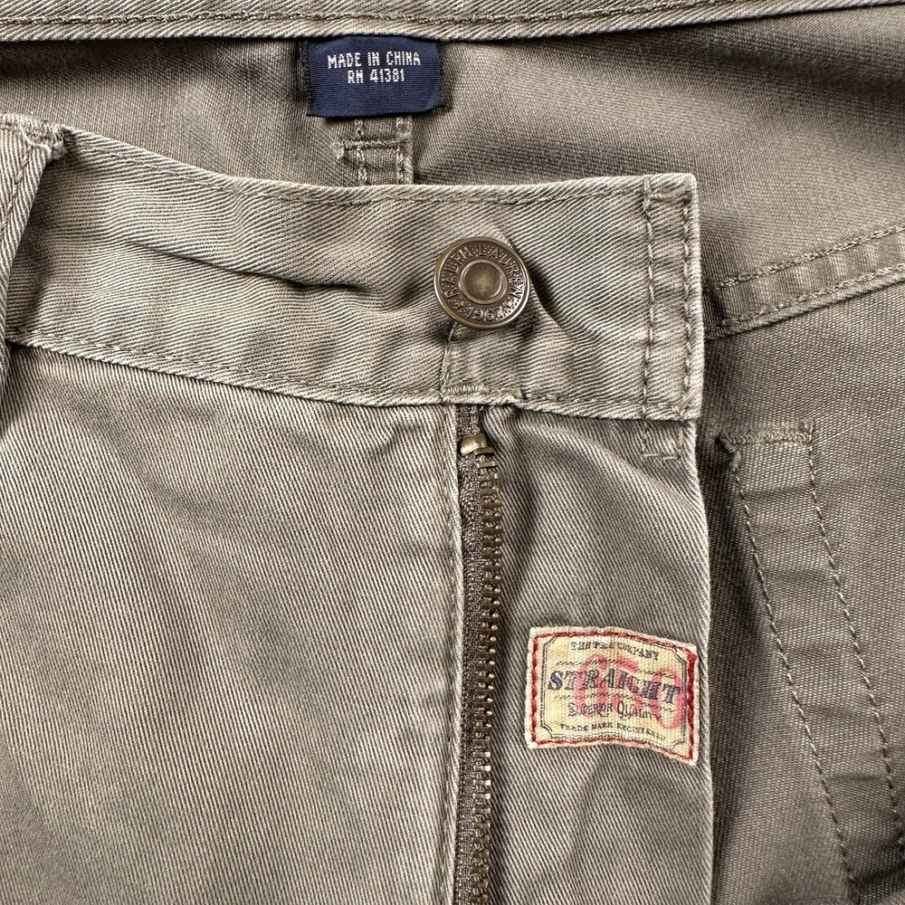 Polo Ralph Lauren 650 Straight Leg Pants Men's 36x32 Green Cotton Chino Travel - Picture 14 of 16